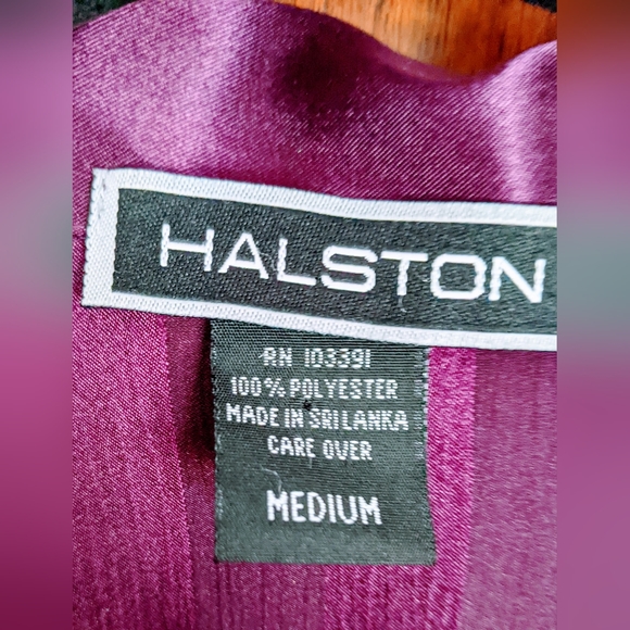 Halston Plum Sleep Shirt - MED - Picture 7 of 8